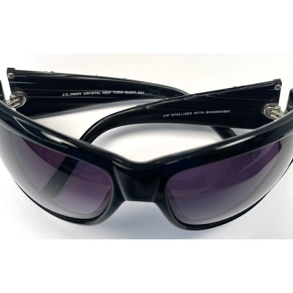 Jimmy Crystal Polarized Black Sunglasses - Picture 6 of 8